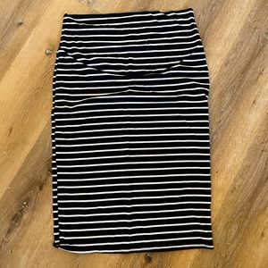 4/$15 Maternity Striped Pencil Skirt